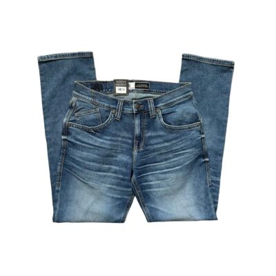 Rock & Republic Slim Straight Men's Medium Wash Denim Jeans Whiskered 32x32 NWT
