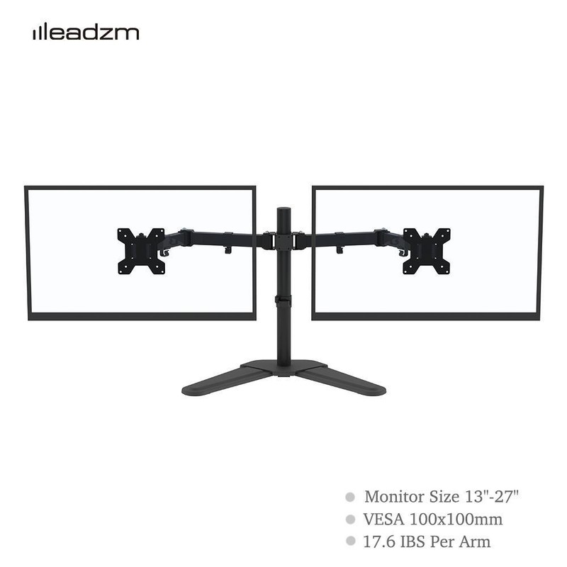 Support Ecran Pc 2 Ecran Pour Moniteurs De 13-27 Pouces