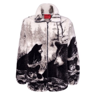 Black Mountain Black Bears Ultra Plush Fleece Jacket  (XS - 3X) New