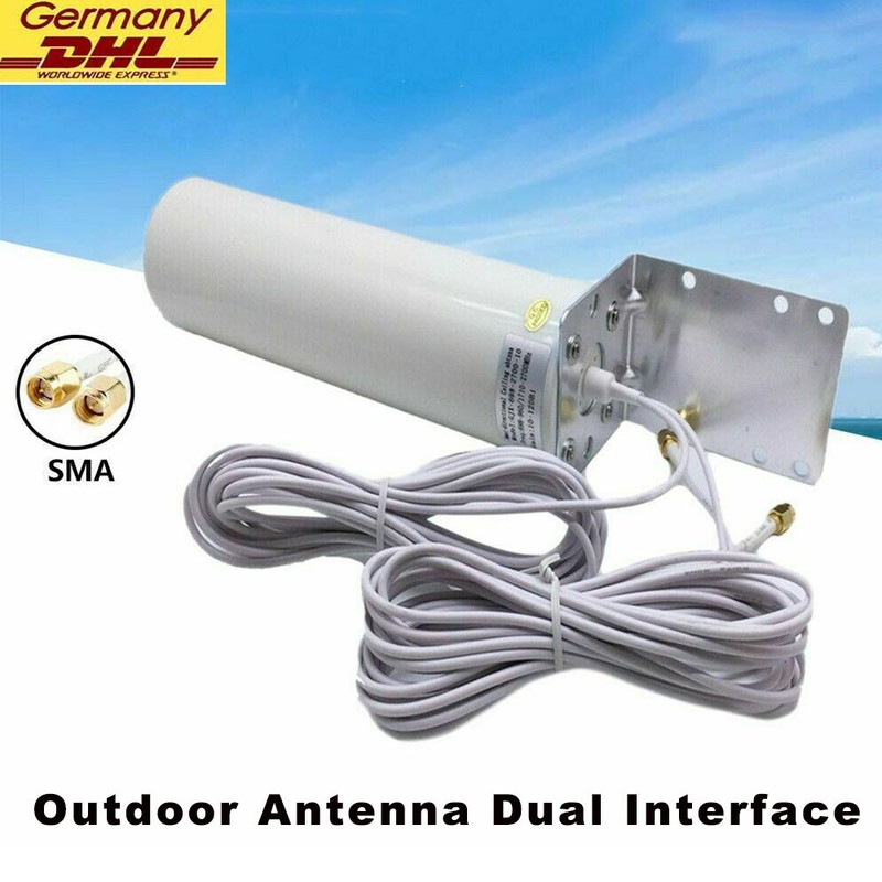 Dual-SMA-Stecker 3G 4G LTE-Signalverstärker-Antenne Feste Halterung Außenbereich