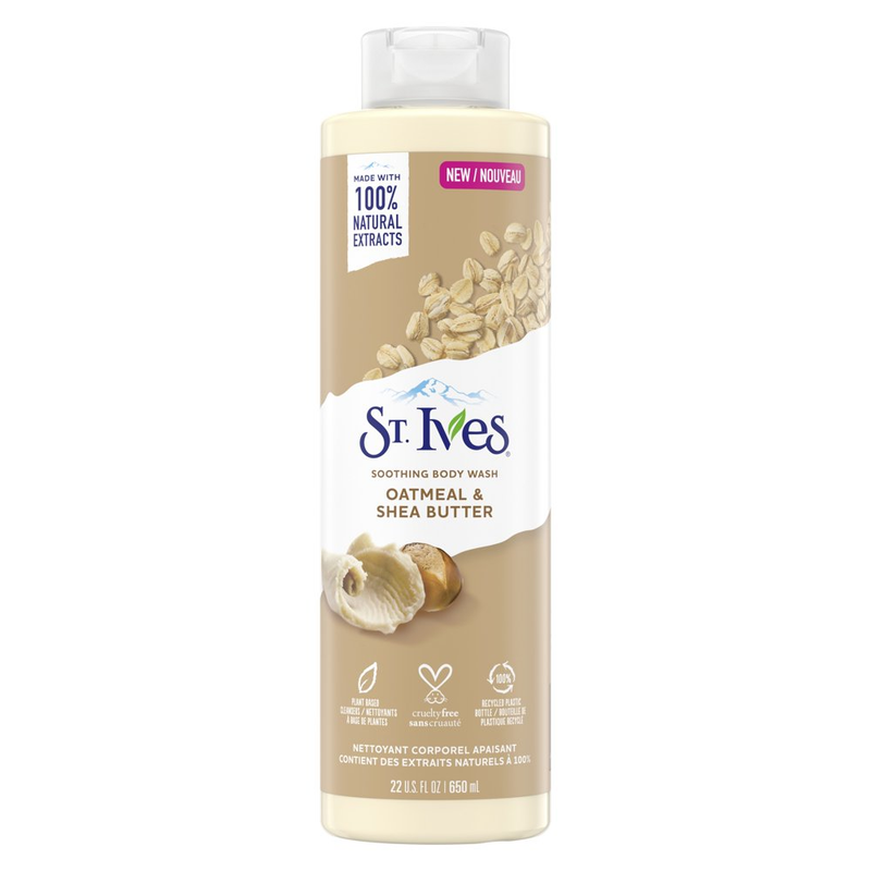 St. Ives Oatmeal and Shea Butter Soothing Body Wash 16 oz ( Free Shipping )