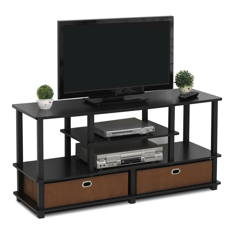 For Up To 55-inch Tv With Storage Bin, Espresso