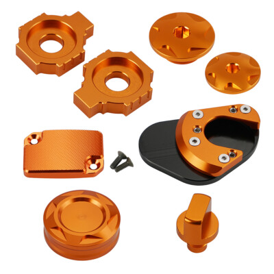 Engine Plugs & Kickstand Pad & Axle Block Kit For KTM 125 200 390 Duke 2011-2020