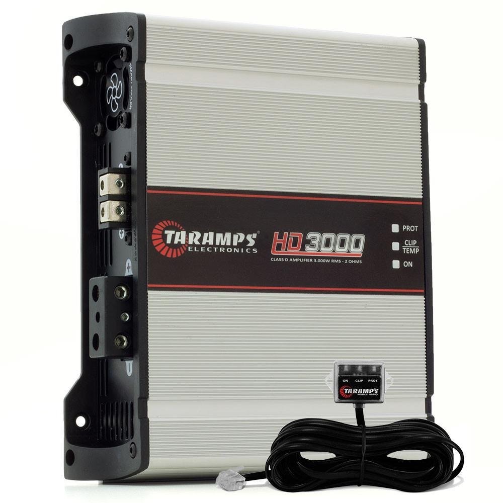 Single Channel High Power Auto Amplifier Suitable down to 2 Ohms w/Bass Boost &