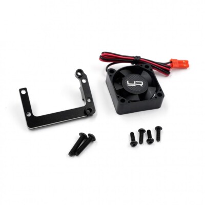 Yeah Racing YKDF-010BK Alum Center Cap Holder w/Tornado Fan for Yokomo Super DF
