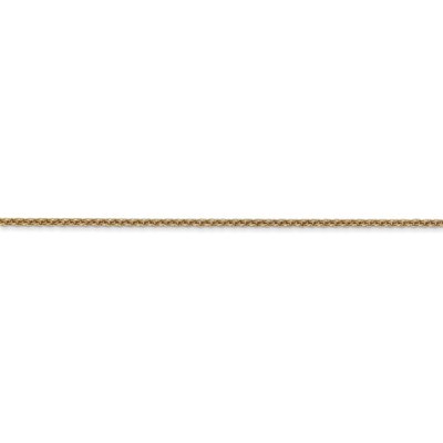 Pre-owned Superdealsforeverything Real 14kt Solid Yellow Gold 1.4mm Cable Chain; 18 Inch; Lobster Clasp