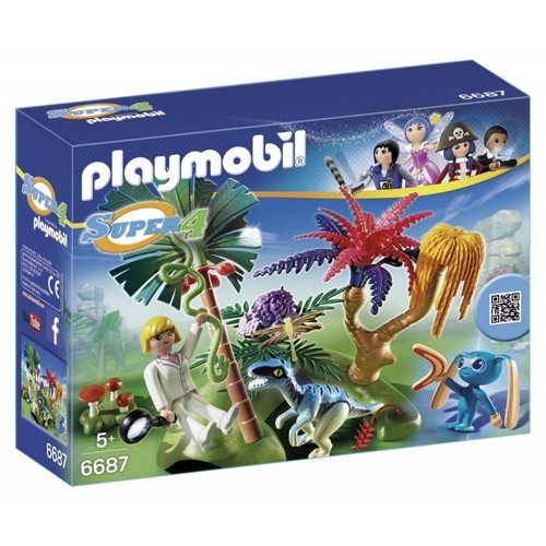 Lot Playmobil Explorateurs & Dinosaures - Spinosaure Bébé, Œuf, Véhicules - Réf. 4174/4176 - Occasion Bon État