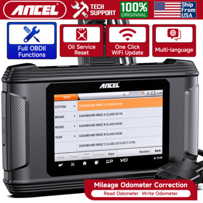 Ancel DM500 OBDII Mile-age Odo-meter Correction Tool OBD2 Car Engine Code Reader