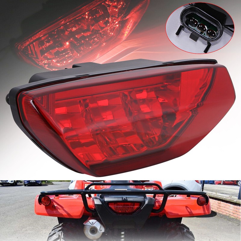 For Honda TRX 250 300 400EX TRX400X 500 700 Smoke LED Tal Lght Brake