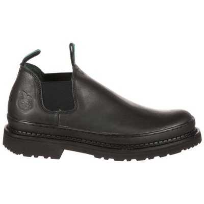 

Ботинки Джорджия Giant Romeo Slip On Work Мужская черная рабочая защитная обувь GR270, Черный, Georgia Boots Giant Romeo Slip On Work