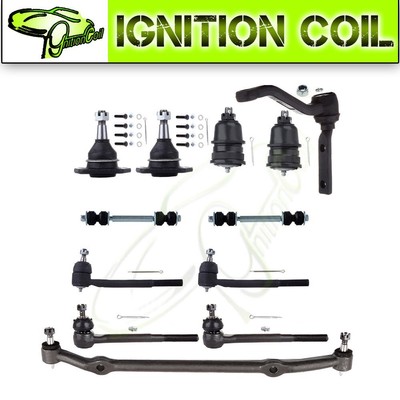 12 Pieces Suspension Idler Arm Ball Joint Tie Rod For 1978-1987 Buick Regal