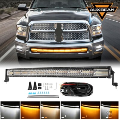 AUXBEAM 42'' Curved LED Light Bar for Dodge RAM 1500 2009-2018 Hidden Bumper 40''