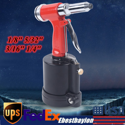 Air Hydraulic Pneumatic Pop Riveter Rivet Gun Power 3/16, 5/32 1/8 1/4'' Sizes