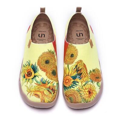 Women Size 5-12 UIN Slip On Shoes Canvas Comfortable Loafers ''Sunflower-Yellow''