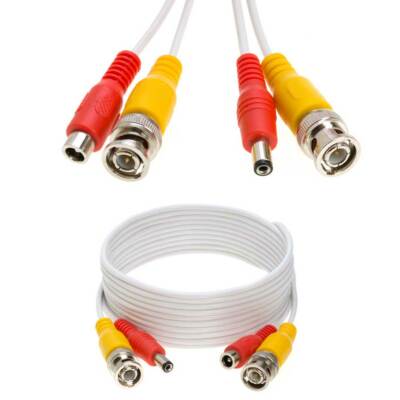 Security Camera Cable BNC CCTV Video Power DVR 10 20 30 50 75 100 FT Lot