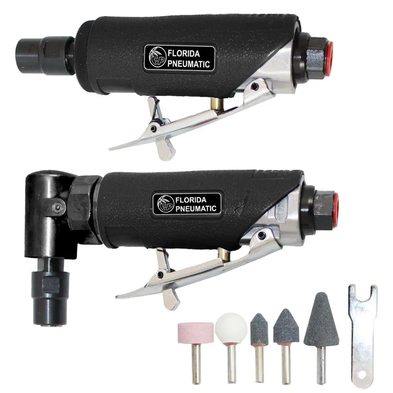 Florida Pneumatic 1/4 inches Die Grinder Combo Kit Both tools have 25000 RPM