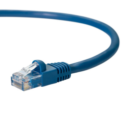1 FT Patch Ethernet Network Cable Cord CAT5e CAT 5e - Blue - Computer