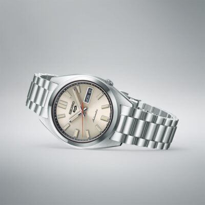 Pre-owned Seiko 5 Sports Sbsa257 Ivory Dial Snxs Automatic Mechanical Men Watch Japan