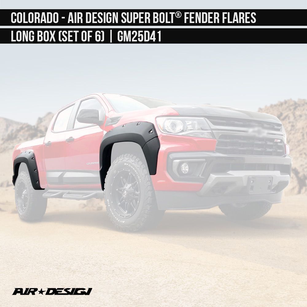 Fits 21-22 Colorado Long Bed Air Design Super Bolt Fender