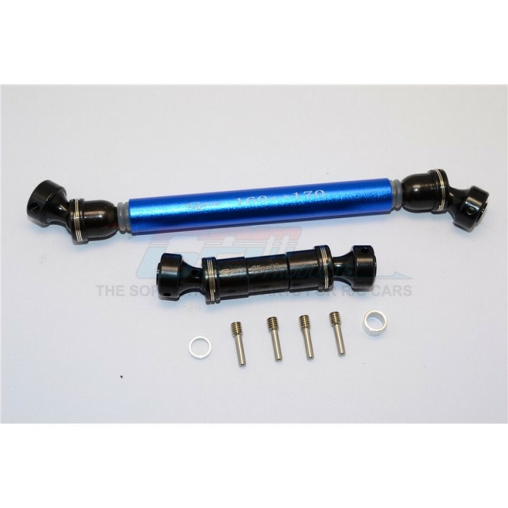 For Traxxas E-Revo 2.0-STEEL #45 + ALUMINUM FRONT+REAR DRIVE SHAFT-BLUE