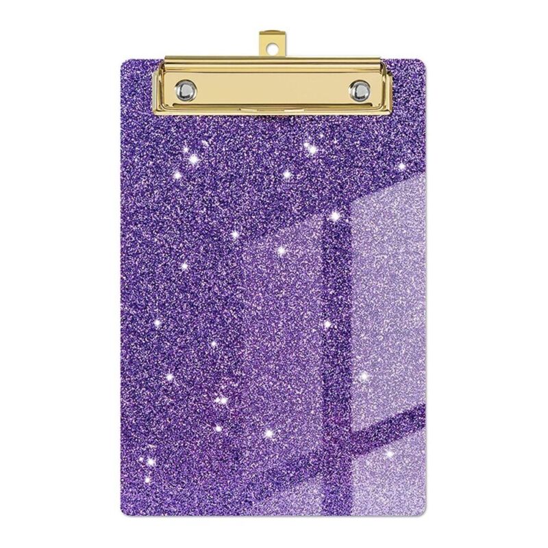 Glitter Writing Clipboard Flash Memo Clipboard Paper Organizer File Folder UK