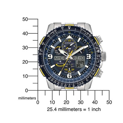 Pre-owned Citizen Jy8078-52l Promaster-sky Blue Angels Radio Mens Watch In Silver
