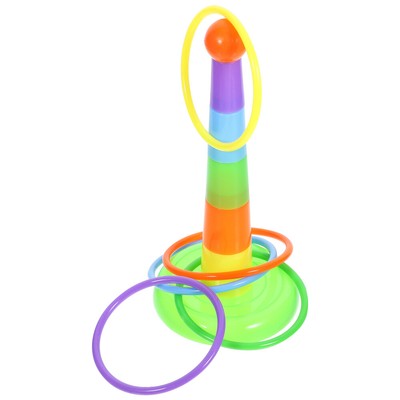  Parrot Rings Toss Toy Pet Bird Sports Game Rings Toy Smart Training Gym Toy