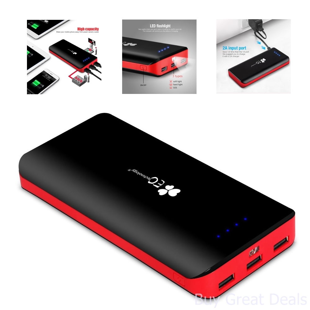 Details about External Battery Power Bank Charger 3 USB 22400mAh Ultra High Capacity Tablets Details about External Battery Power Bank Charger 3 USB 22400mAh Ultra High Capacity Tablets