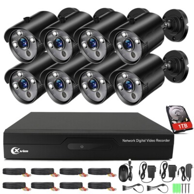 XVIM 8CH DVR 1080P Outdoor Security Camera System Kit IR night owl 8 Camera CCTV