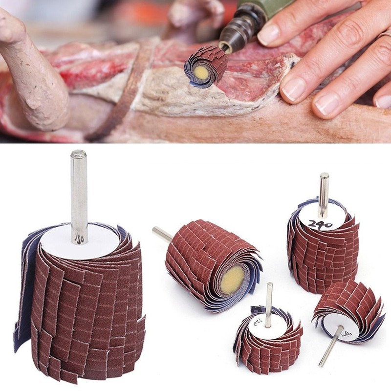 Grinding Head Burr Removal Derusting Buffing Polishing Sanding Cloth Wheel