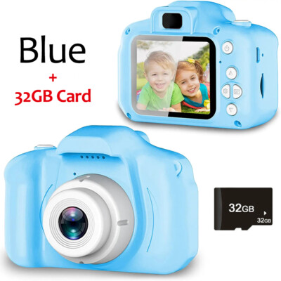 Kids Gift Digital Camera 1080p HD Mini Video Camcorder With 32G TF For Children