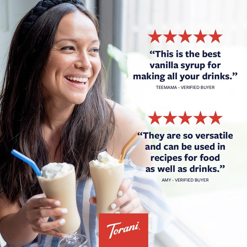 Torani Syrup, Vanilla, 25.4 Ounces (Pack of 4)