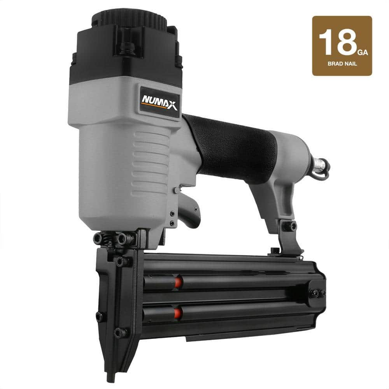 Pneumatic Brad Nailer Gun 2 Inch 18 Gauge Trim Finish Furniture Craft Home Job