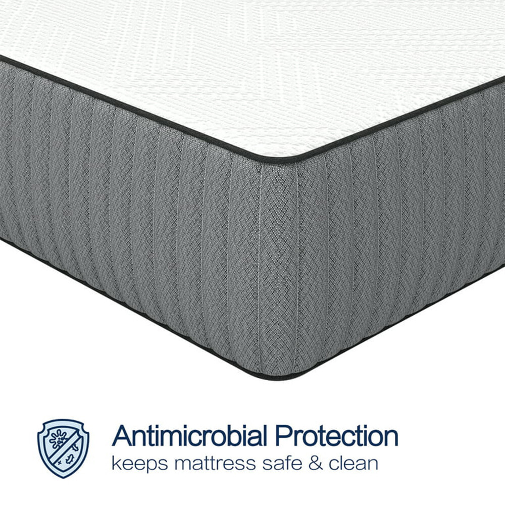 Medium Firm Hybrid Of Gel Memory Foam And Spring Mattress With Pillow Twin 12"