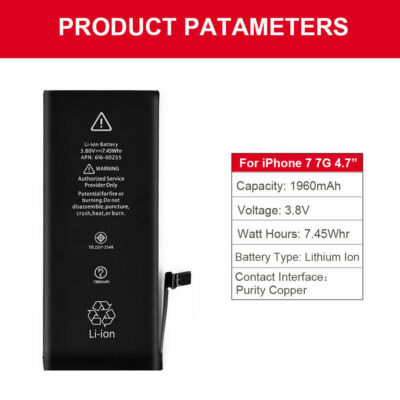 OEM Replacement Internal Battery For iPhone 6 6S 7 8 X XR XS Plus SE 11 12 Pro