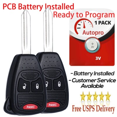 2 For 2011 2012 2013 2014 2015 Jeep Compass Patriot Wrangler Remote Car Key Fob