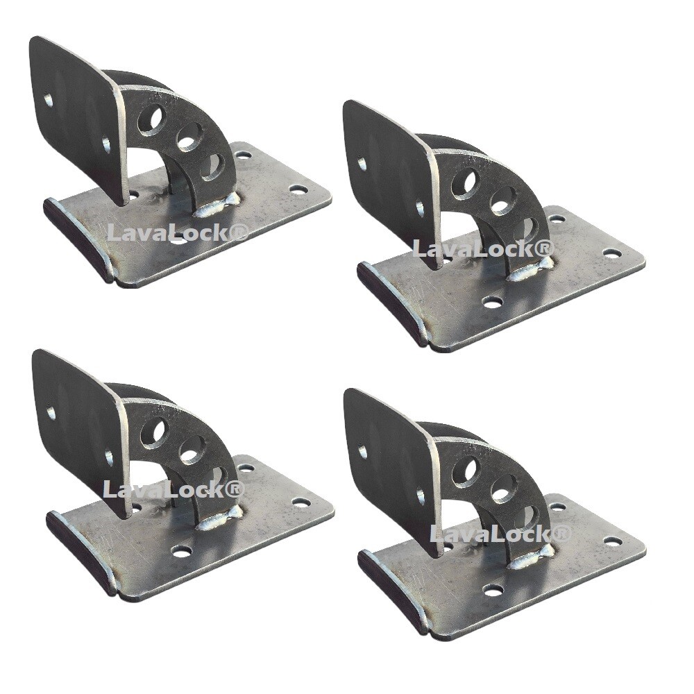 UDS Wheel Caster Mount Kit - Ugly Drum Smoker Parts Fits 55 gal Steel  Qty 4 pc