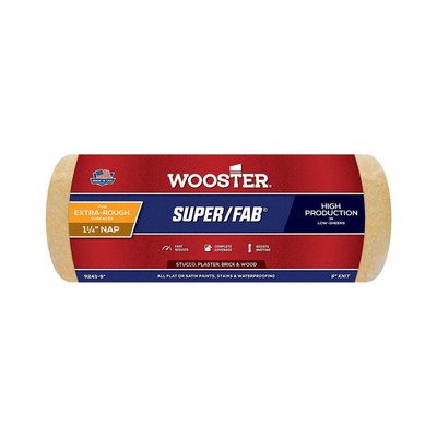 WOOSTER R243-9 Paint Roller Cover,9''L,1 1/4''Nap,Knit 3UW71