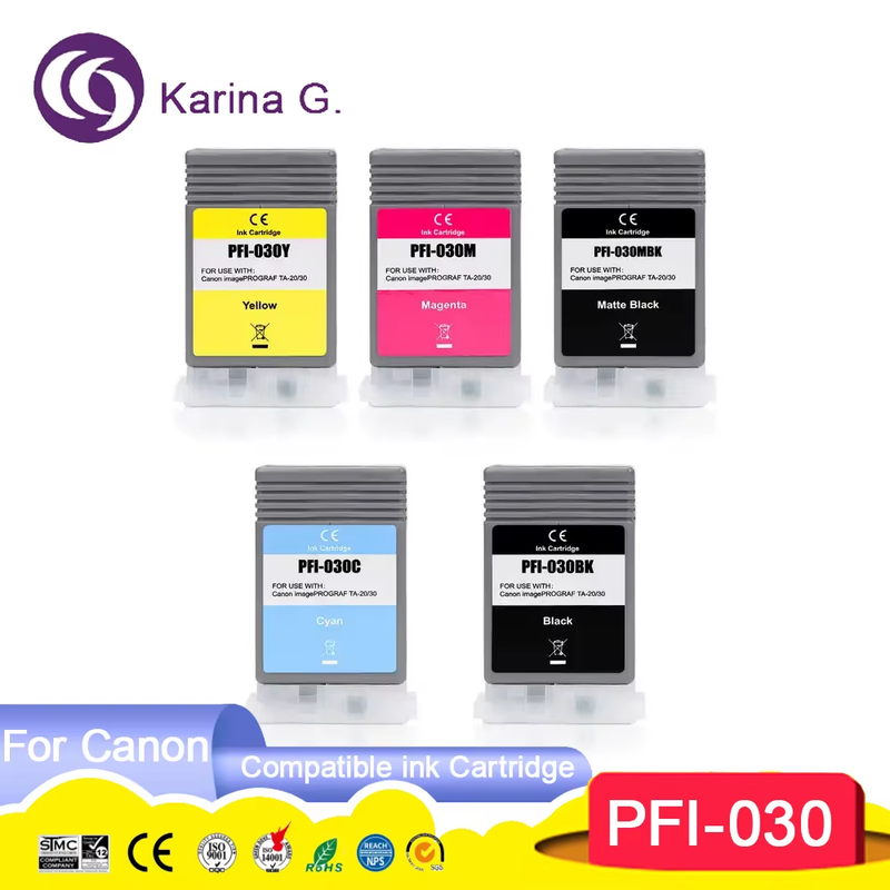 PFI-030 PFI030 Compatible Ink Cartridge With One Time Chip For IPF Imageprograf