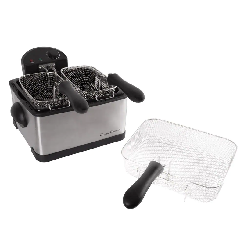 4 Qt. Window Lid Frying Oil Fat Cooker Crispy