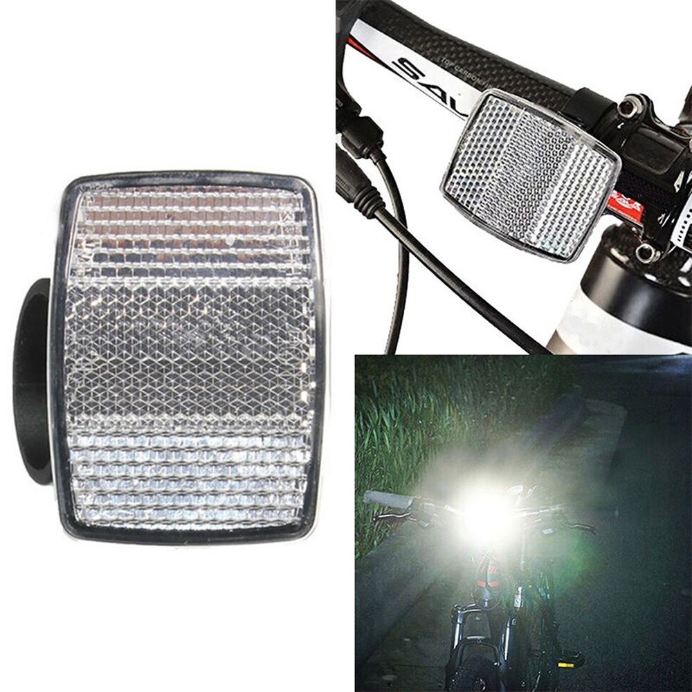 Handlebar Mount Safe Vintage Front Rear Bike Bicycle Reflector Set Red/White USA