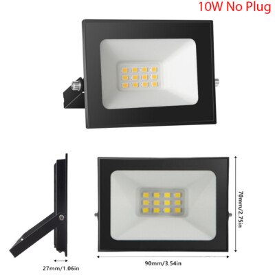 LED Flood Light 500W 300W 200W 100W 50W 30W 10W Outdoor Garden Lamp Spotlight
