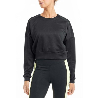 

Толстовка Puma Train Zip Crew Neck Женская Черная 520272-01, Черный