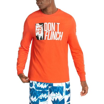 

Puma 4th Quarter Crew Neck Футболка с длинным рукавом Мужские размеры  Повседневные топы 532131-06, Оранжевый, Puma 4Th Quarter Crew Neck Long Sleeve TShirt