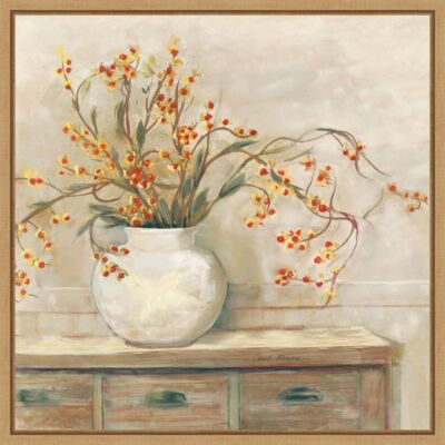 Amanti Art 22x22 Bittersweet Bouquet by Carol Rowan: Modern Botanical