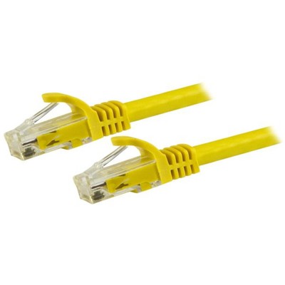 Startech.com N6PATCH8YL Cat6 Ethernet Patch Cable 8ft, Snagless RJ45