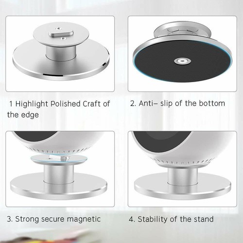 360°Degree Rotation Full Aluminum Mount with Strong Magnetic For Echo Spot Stand