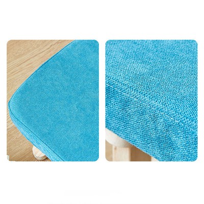 Wood Cushion Sitting Stool Sofa Low Foot Step Stool Changing Shoe Rest Seat USA