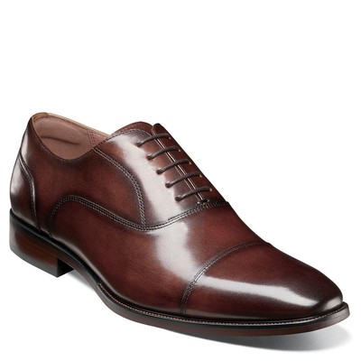 Мужская оксфордская кепка Florsheim Sorrento Lux Cap Toe Bal Oxford - коричневый