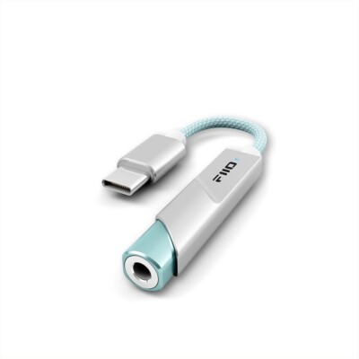 FiiO KA11 USB C to 3.5mm Audio Adapter 32bit/384KHz USBDAC Amp( Silver, Type-C )